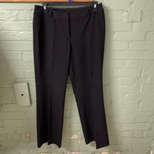 Wide-leg pinstripe dress gray/black trousers